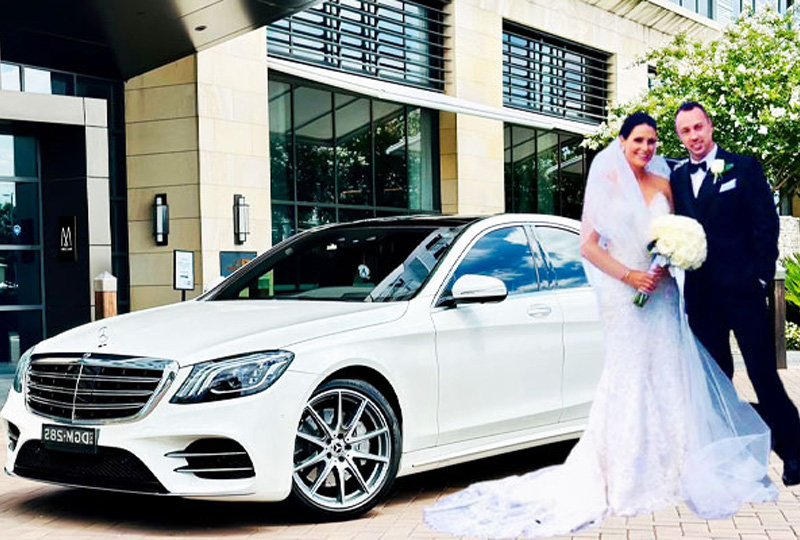 White Mercedes S Class AMG Line