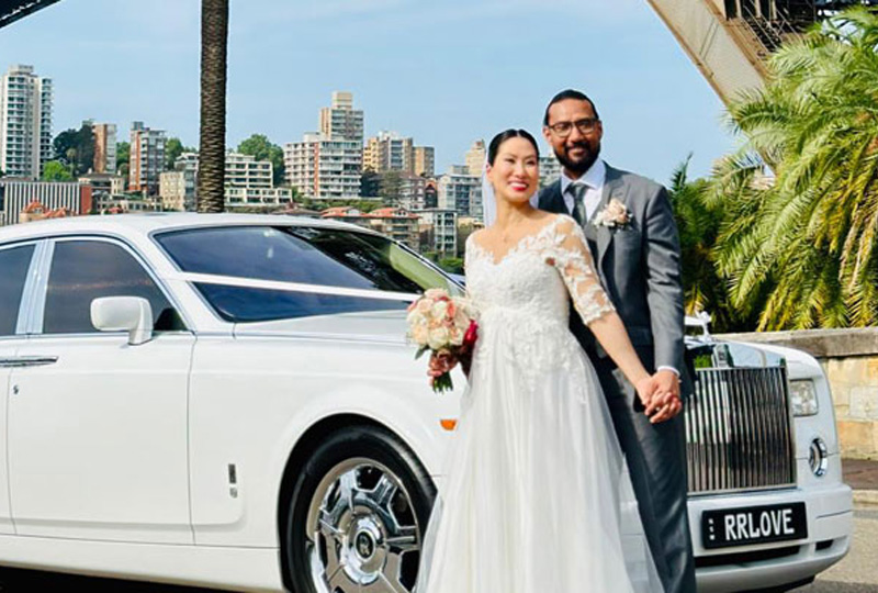 White Rolls Royce Phantom Sedan